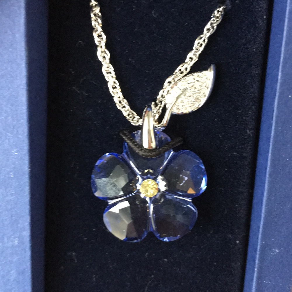 Swarovski Arctic Flower Pendant Necklace